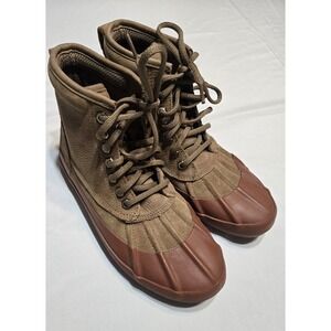 LL Bean Womens Bar Harbor Boots Sz 7 Suede Upper/Rubber Sole Hike Fish Outdoor
